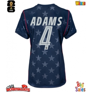 United States Tyler Adams #4 Replica Away Stadium Shirt for Women World Cup 2026 Short Sleeve